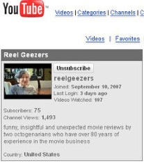 Reel Geezers channel on YouTube