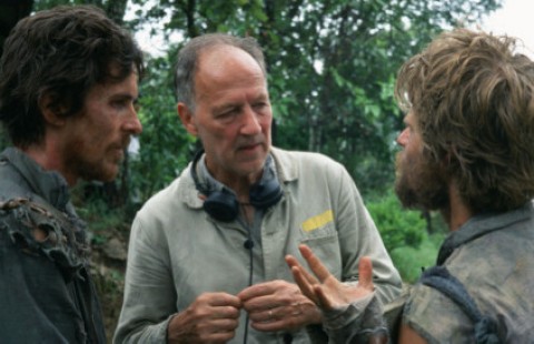 Werner Herzog directing Christian Bale and Steve Zahn in Rescue Dawn Werner Herzog directing Christian Bale and Steve Zahn in Rescue Dawn