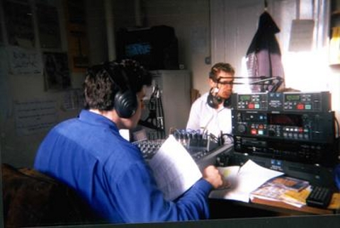 Me (blue shirt) presenting on Insanity in February 1998 Insanity Days