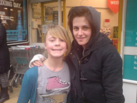 Kristen Stewart with Fan