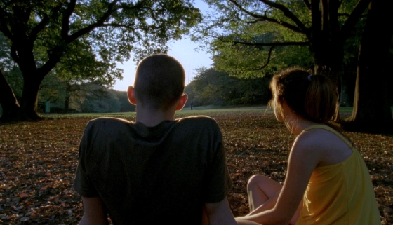 Nathaniel Brown as Oscar and Paz de la Huerta as Linda in ENTER THE VOID directed by Gaspar Noé.