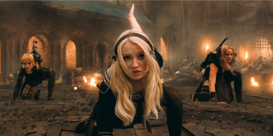 L-R Jena Malone, Emily Browning and Abbie Cornish in Sucker Punch