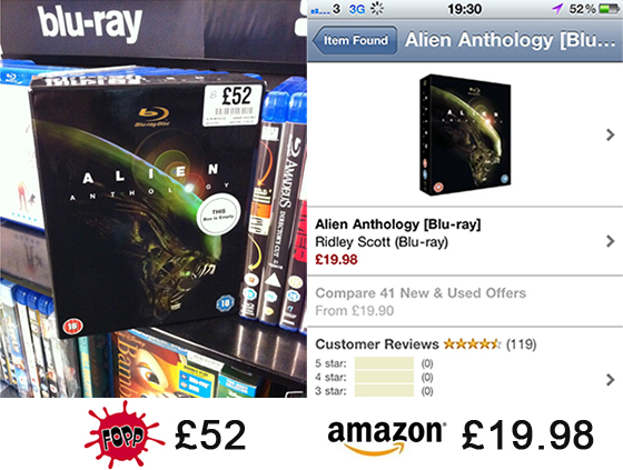 Alien Blu-ray Boxset Price Comparison